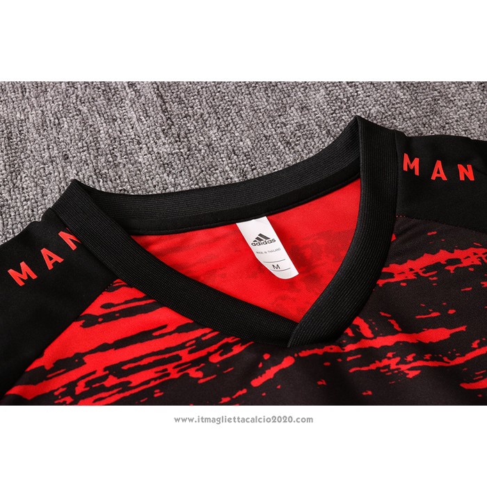 Tuta da Track Manchester United Manica Corta 2020 2021 Rosso